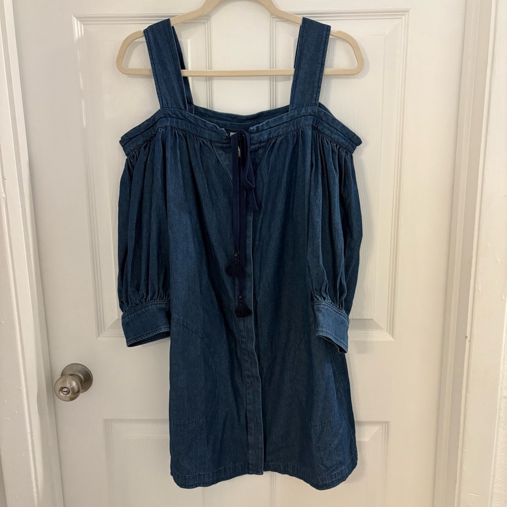 Anthropologie Off-The-Shoulder
Denim Mini Dress
Plenty by Tracy Reese - Picture 2 of 5